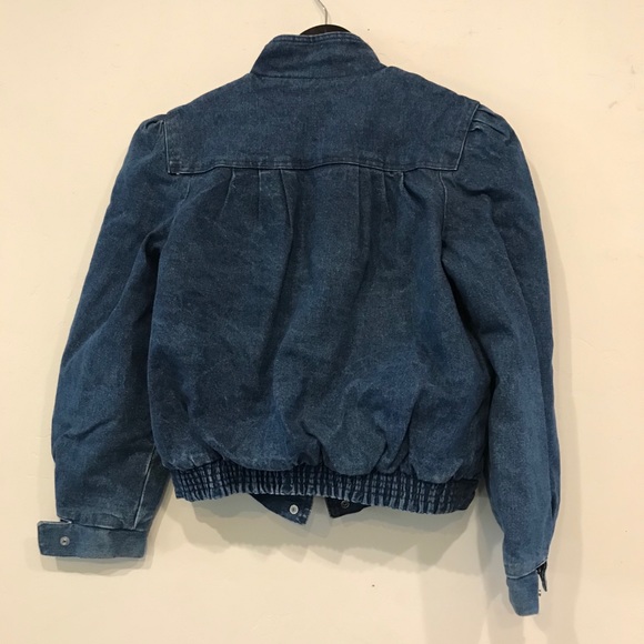Vintage denim and faux shearling jacket, small - Picture 6 of 7